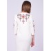 Embroidered cardigan "Poppies Luxury" white/pink